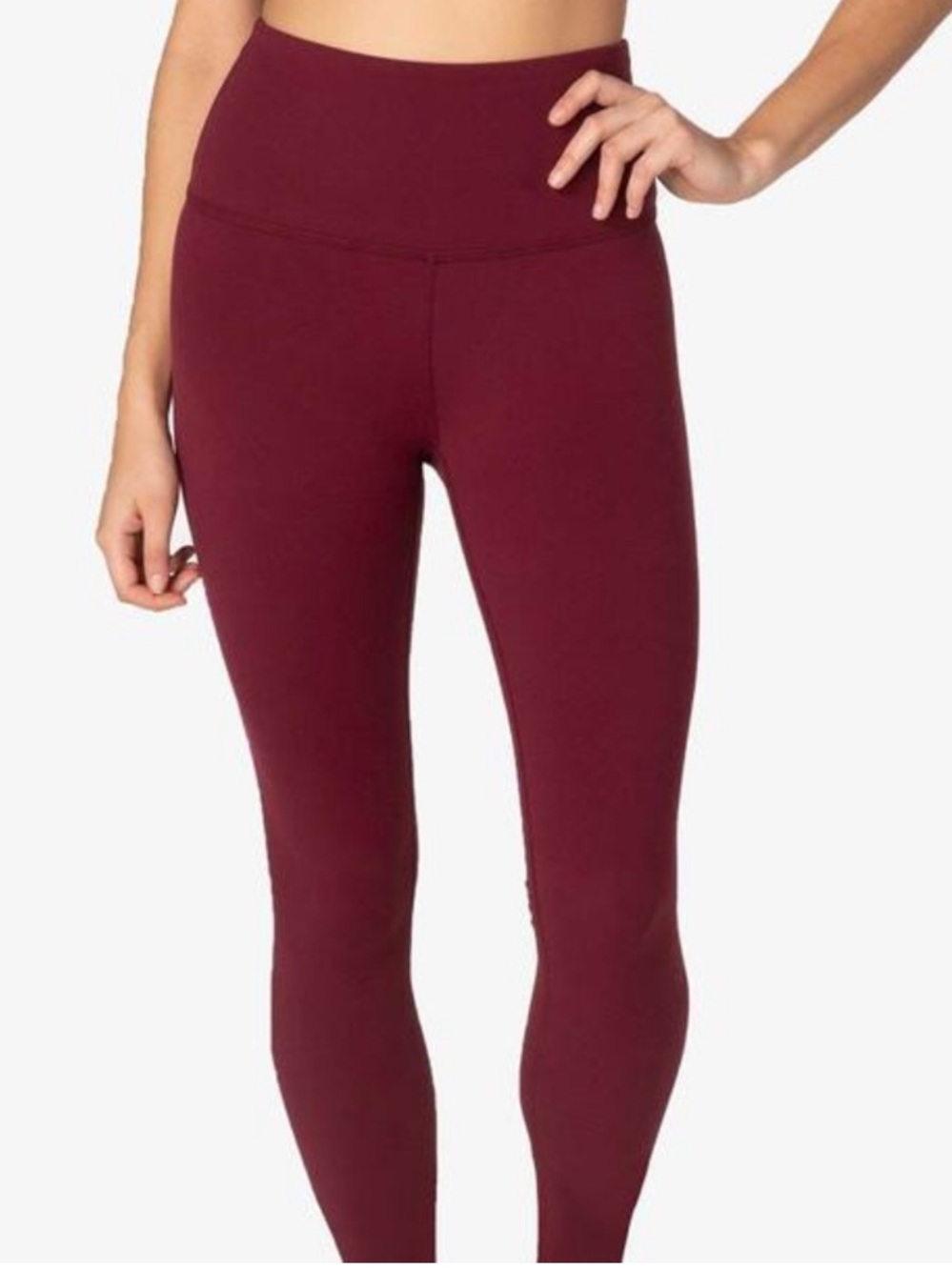 Beyond Yoga Spacedye High-Waist Leggings in Deep Wine - Picture 3 of 4